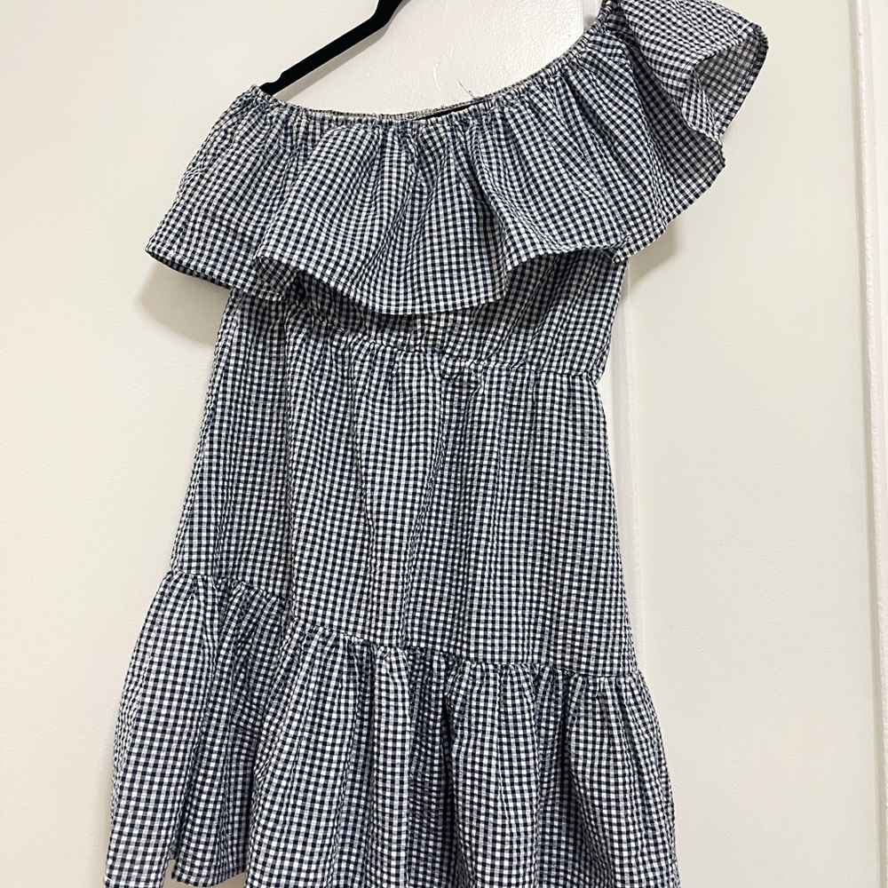 Off the Shoulder Check Minkpink Summer Dress